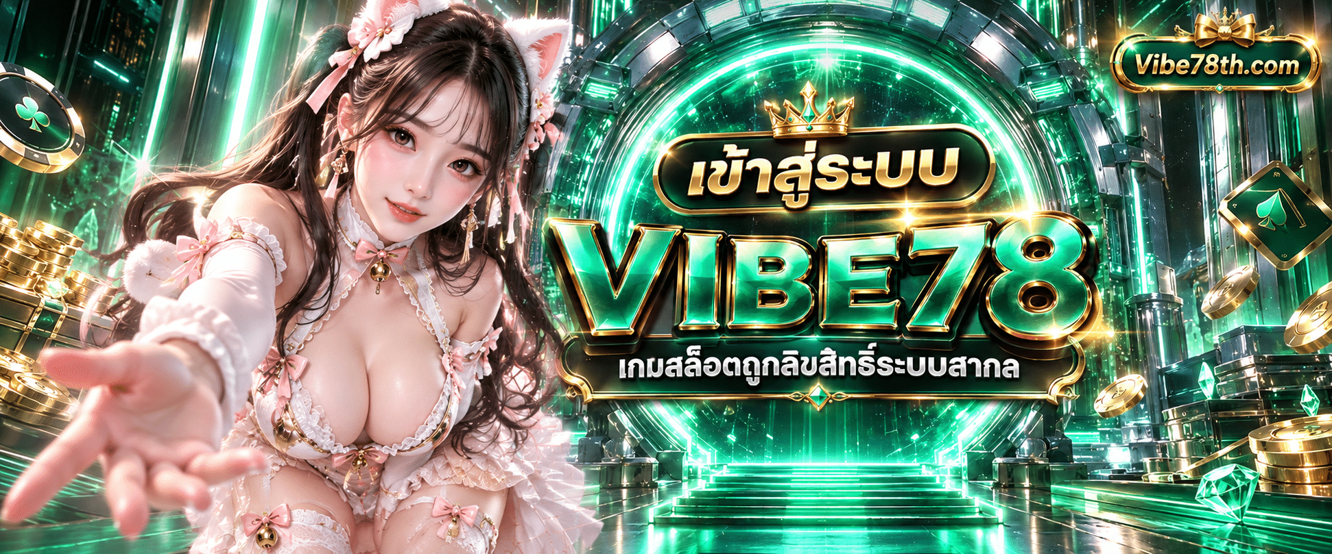 ลิงก์ทางเข้าสู่ระบบ VIBE78 เกมสล็อตถูกลิขสิทธิ์ระบบสากล API แท้ส่งตรงจากเว็บหลัก